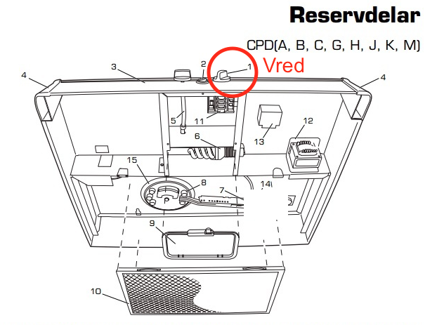 Vred Fläktwoods CPDA-99-01