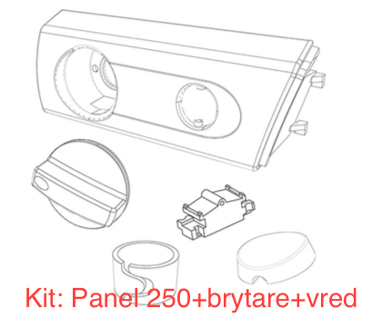 Panel Franke, Futurum, Cylinda, M.fl 250 vit